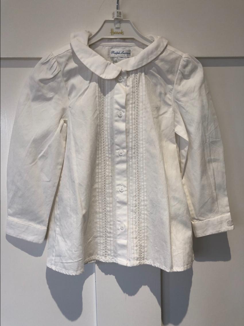 Ralph Lauren Baby Girl White Blouse