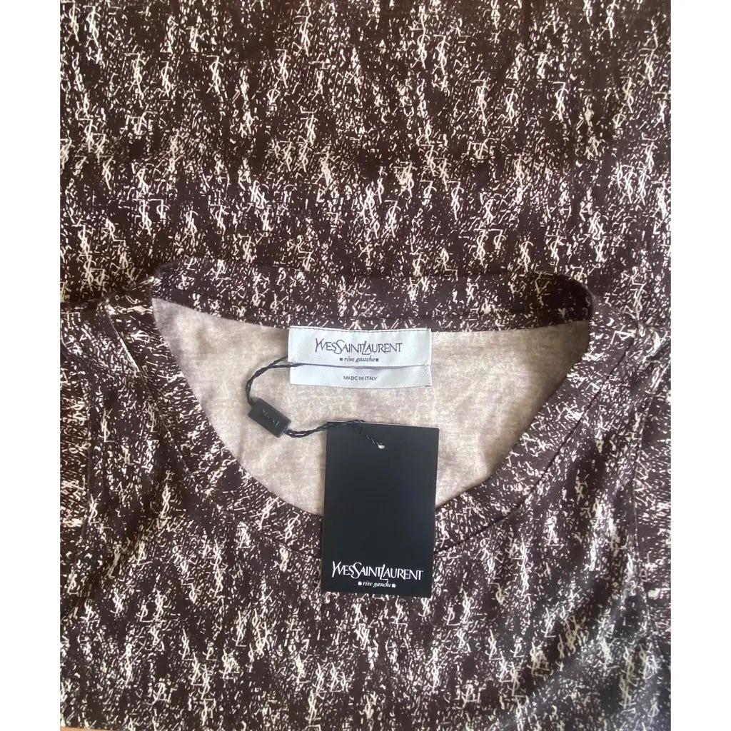 Saint Laurent Print Cotton Top