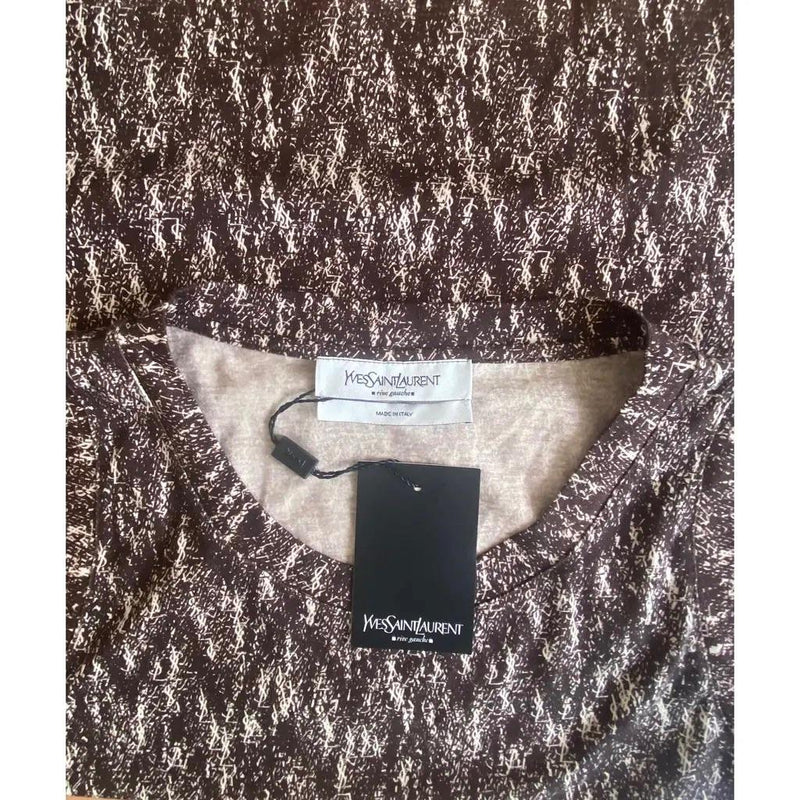 Saint Laurent Print Cotton Top