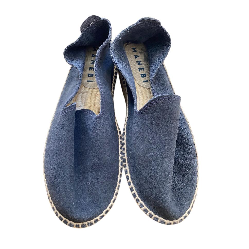 Manebi Blue Canvas Espadrilles