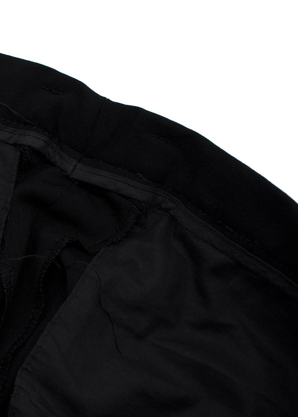 Jil Sander Black Single Breasted Wool Blend Suit