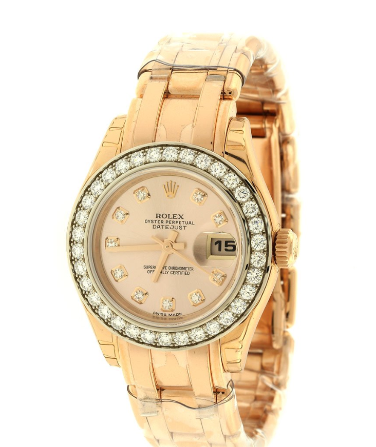 Watch Pearlmaster 34mm Rose Gold Diamond bezel  2022