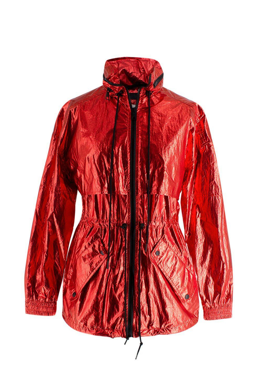 Kenzo Red Metallic Windbreaker Jacket