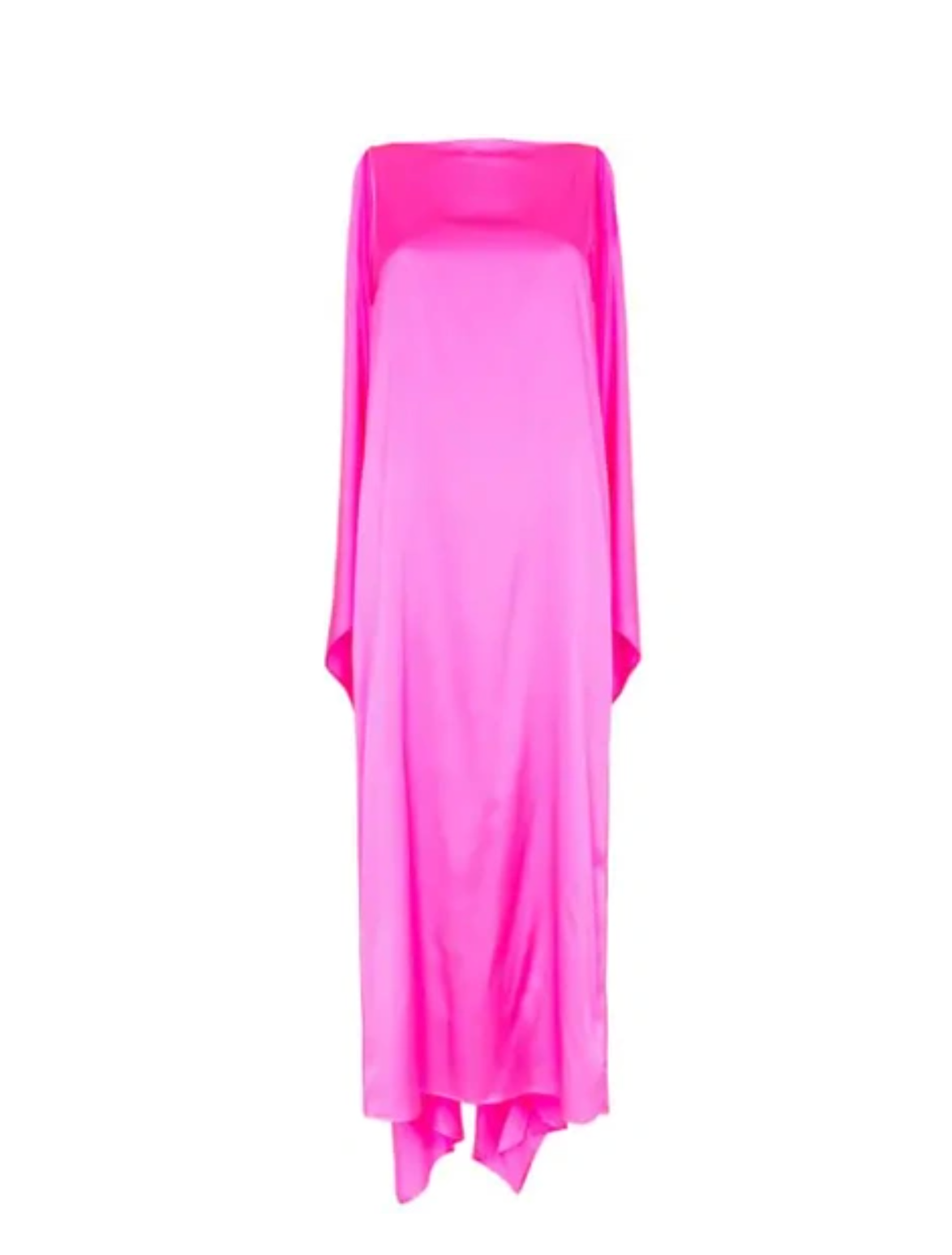 Bernadette Pink Judy Sleeveless Silk-satin Dress with Cape Design