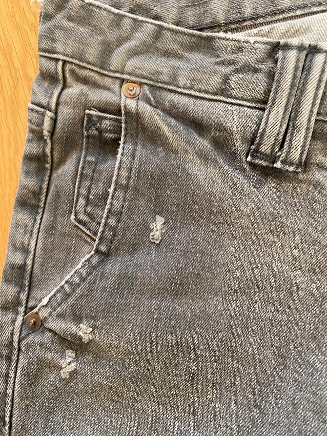 Chimala Grey Distressed Cuff Jeans
