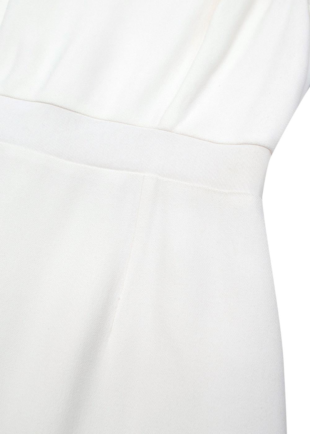 Cream Sleeveless Midi Dress