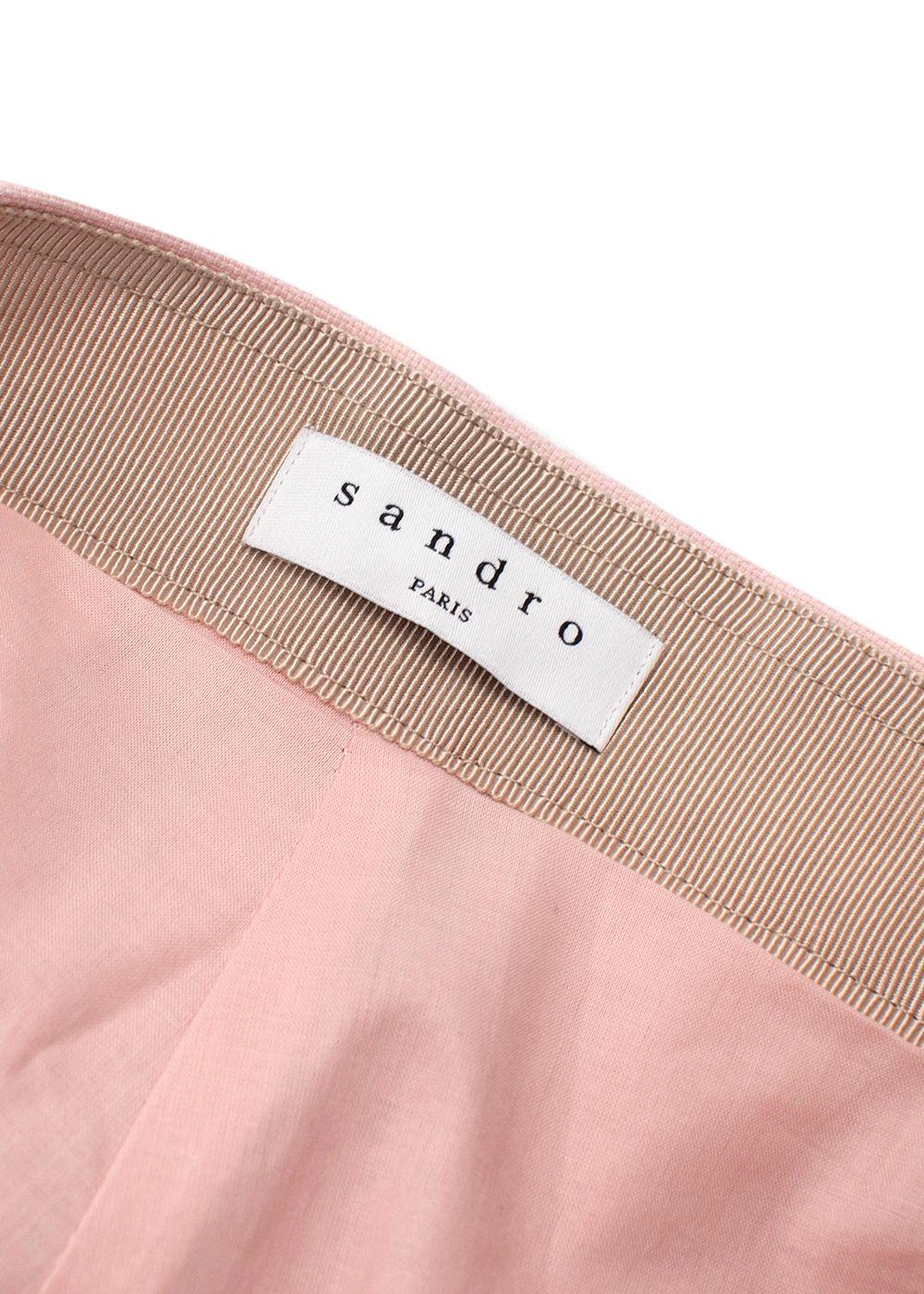 Sandro Pale Pink High Waisted Shorts