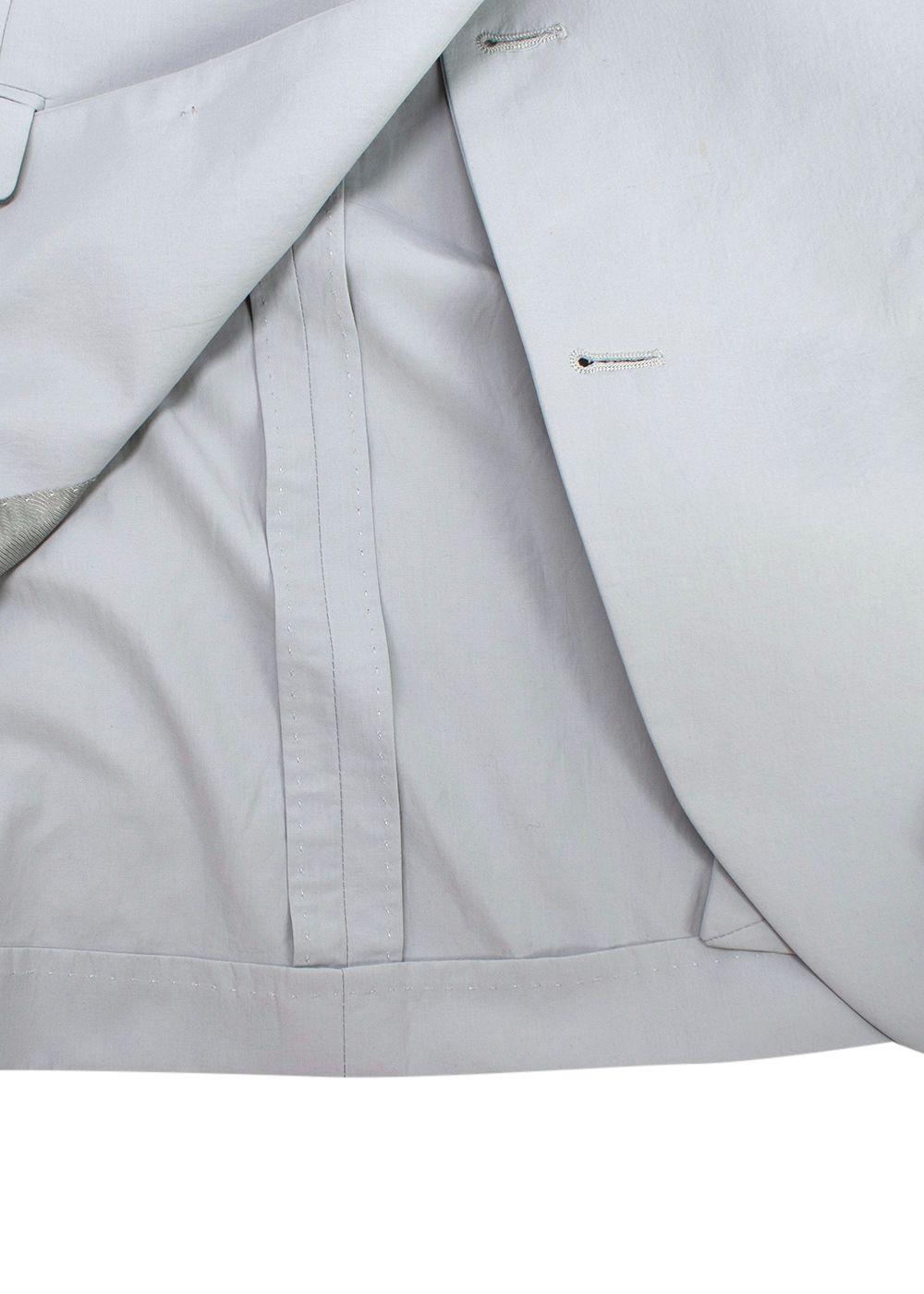 Neil Barrett Grey Single Breasted Blazer