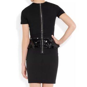 Markus Lupfer Black Sequin-embellished Jersey Mini Dress