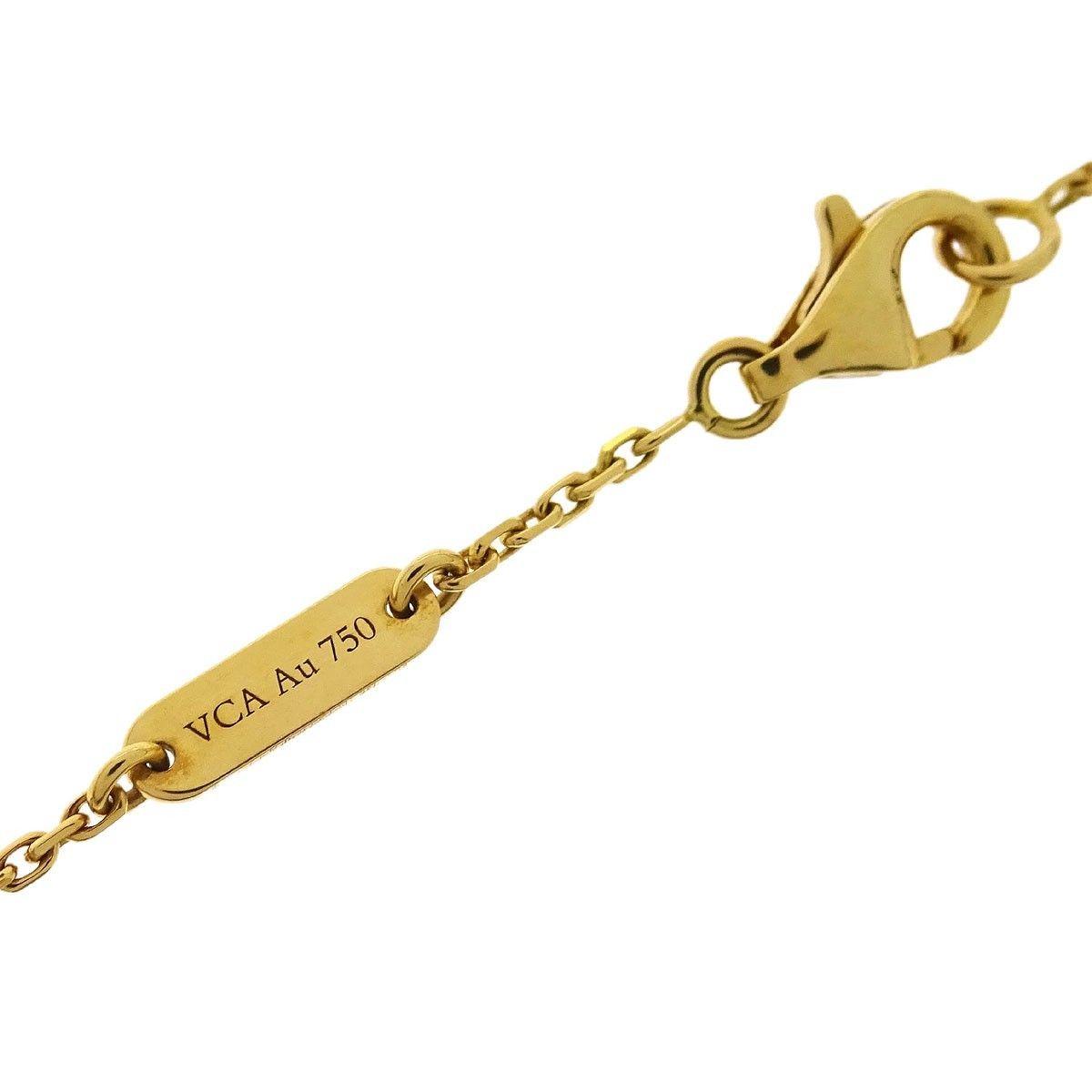 Van Cleef & Arpels Magic Alhambra Pendant Necklace 18K Rose Gold and Onyx