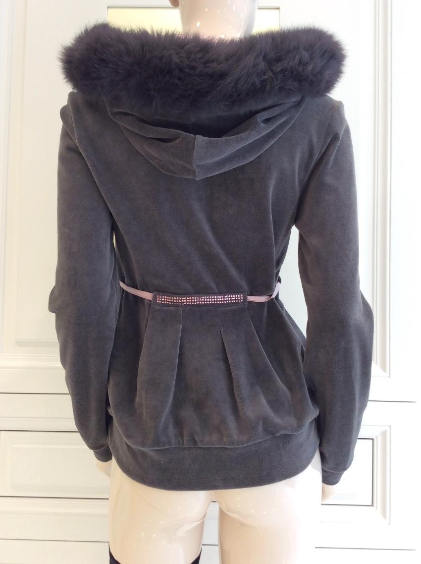Blumarine Limited Edition Fox Fur & Velour Tracksuit