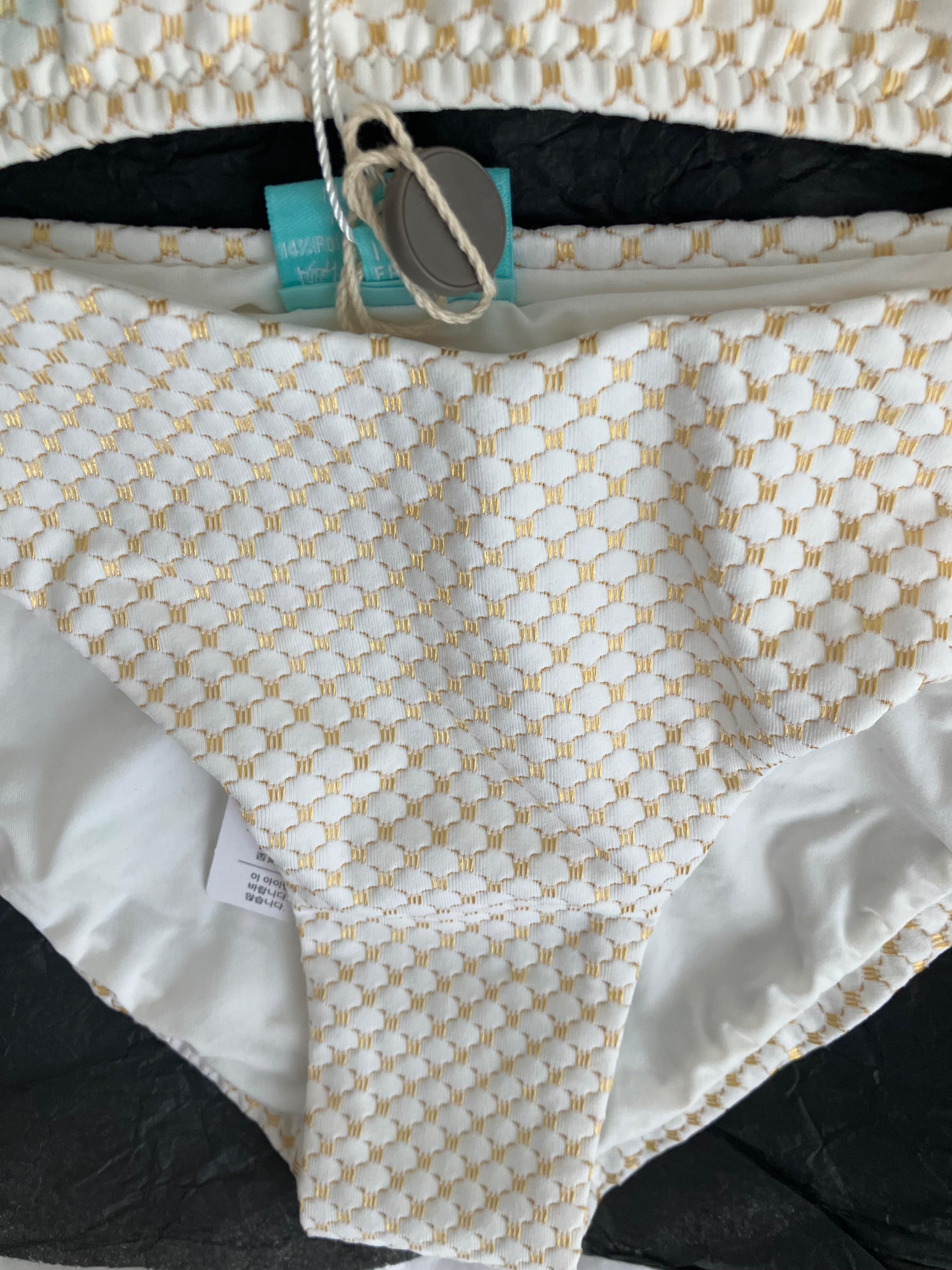 Melissa Odabash Vienna Gold Jacquard Bikini