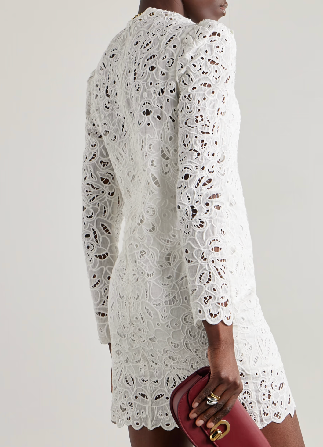 Isabel Marant Daphne Droderie Anglaise Ramie Mini Dress