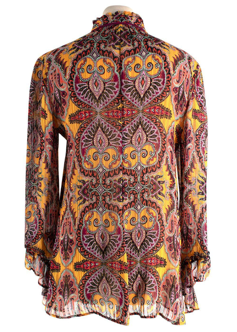 Etro Multi Coloured Floral Silk Blouse