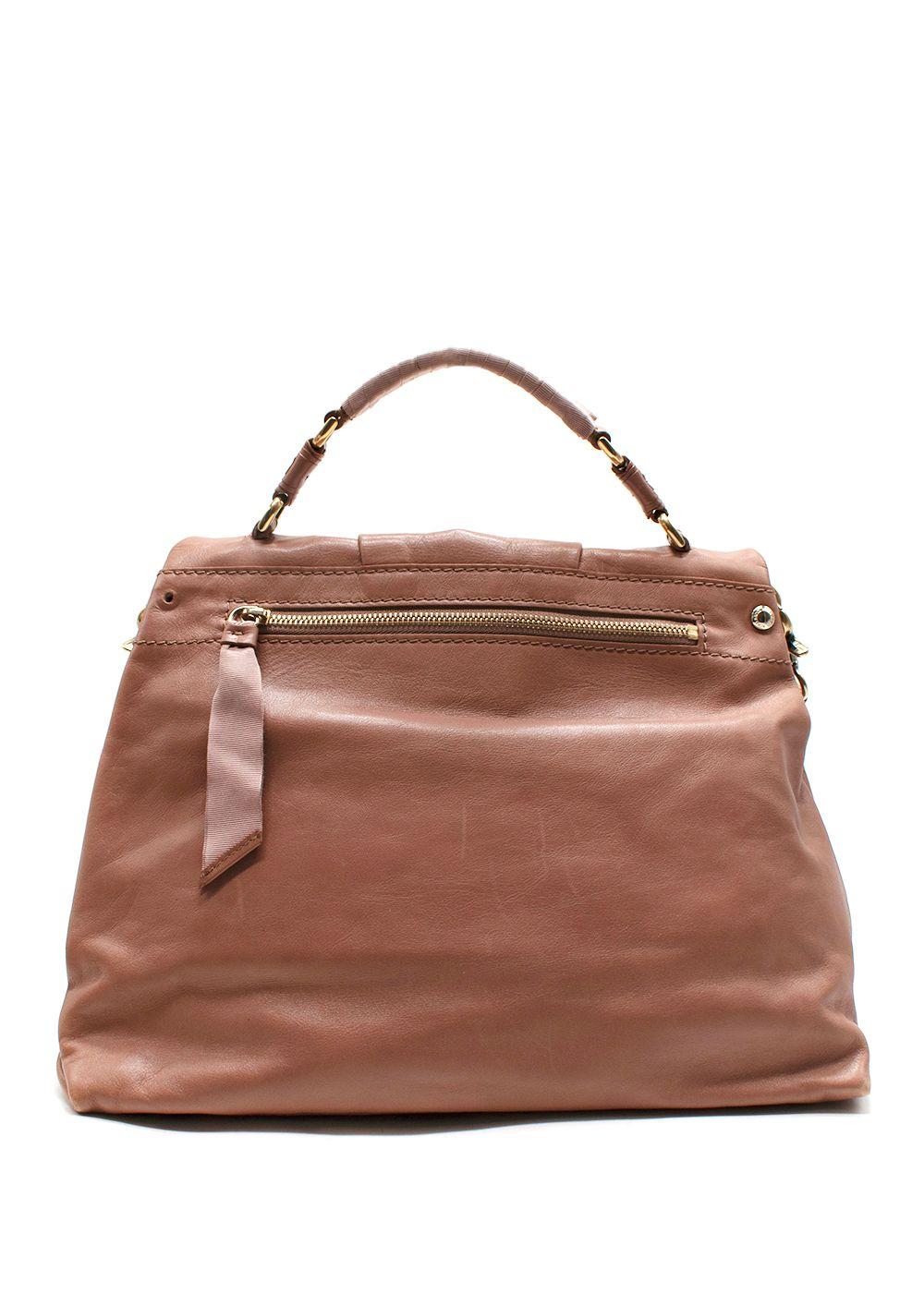 Nina Ricci Leather Shoulder + Top-Handle Bag