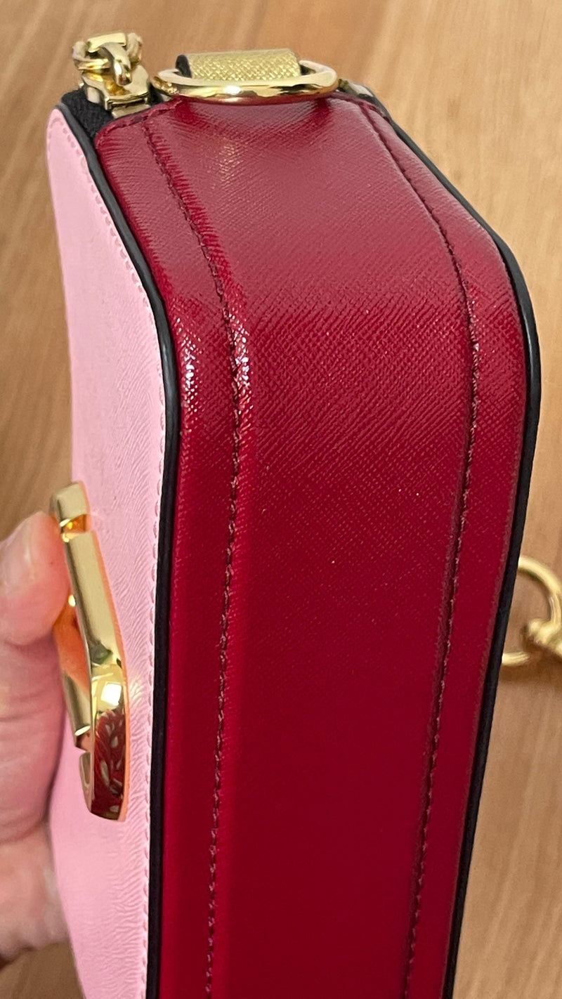 Pink Colourblock Snapshot Camera Bag