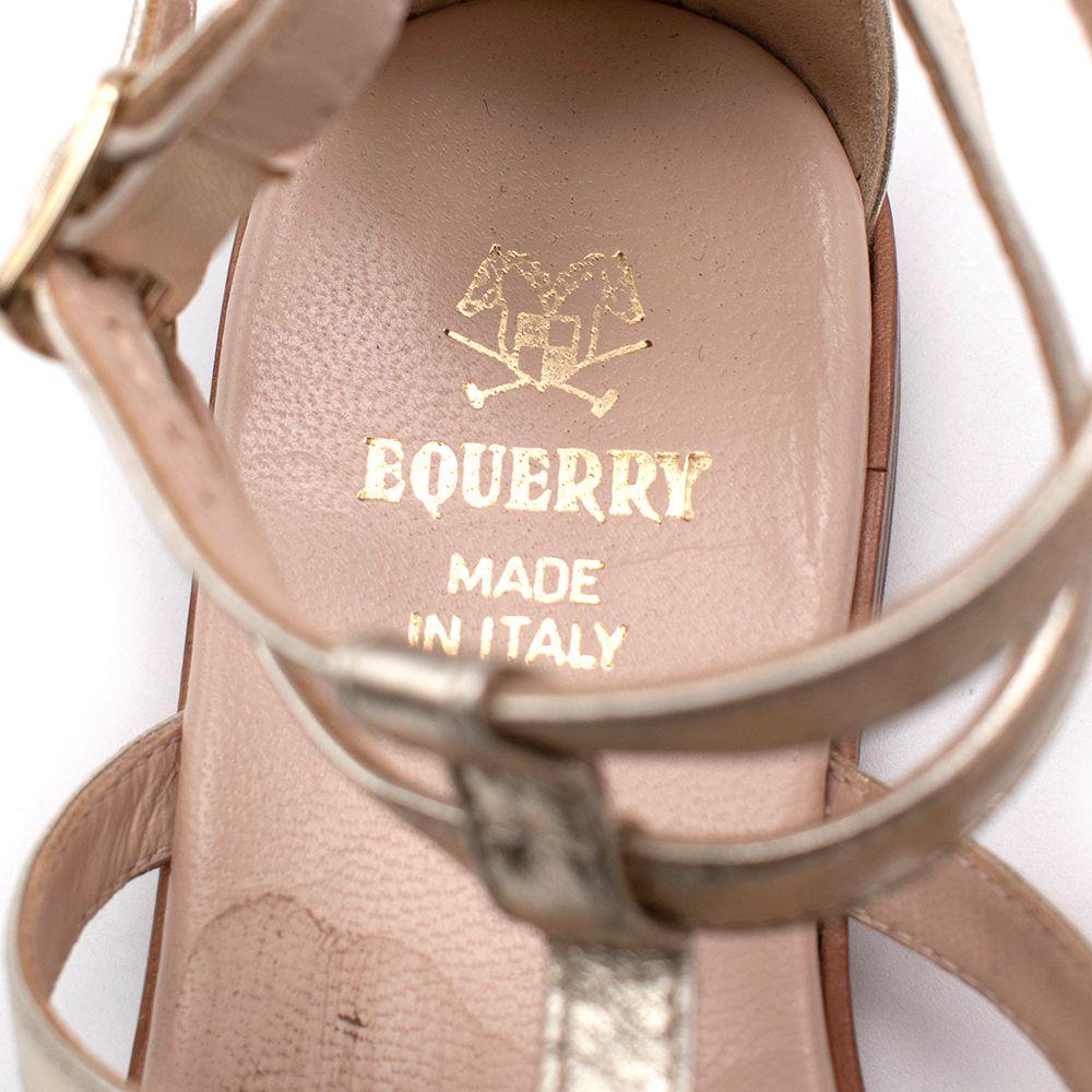Equerry Kids 31 Gold Embellished Sandals