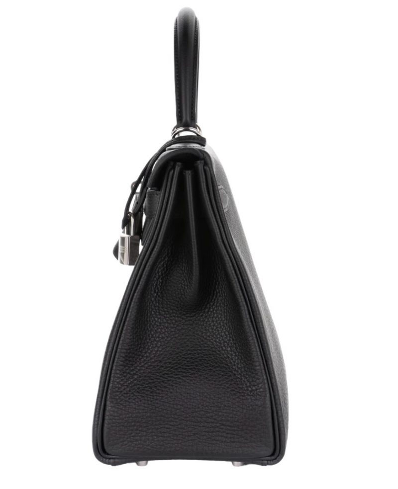 Hermès Kelly 28 Togo Noir Palladium Hardware