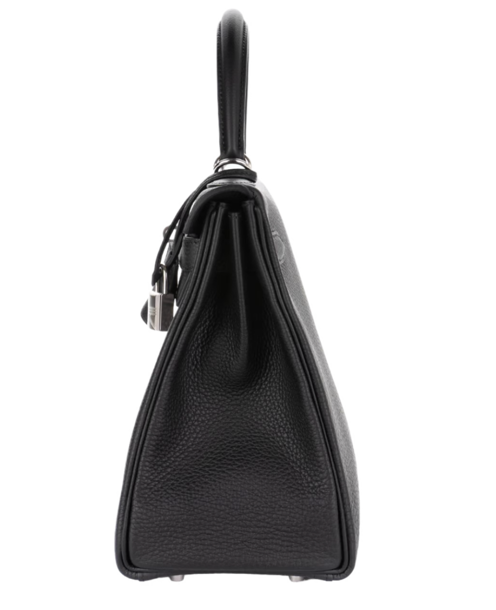 Hermès Kelly 28 Togo Noir Palladium Hardware