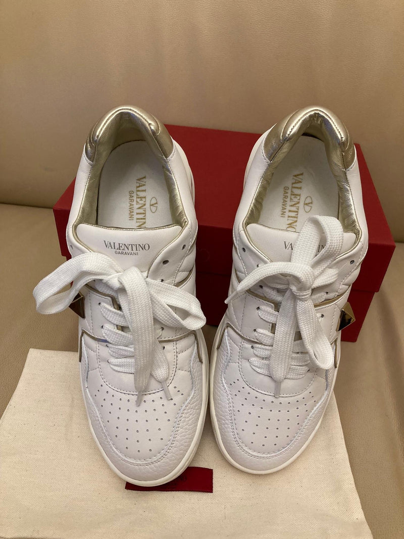 Nappa One-Stud Low Top Sneakers