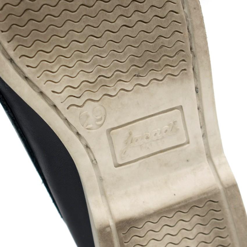 Jacadi Boys Navy Leather Deck Shoes
