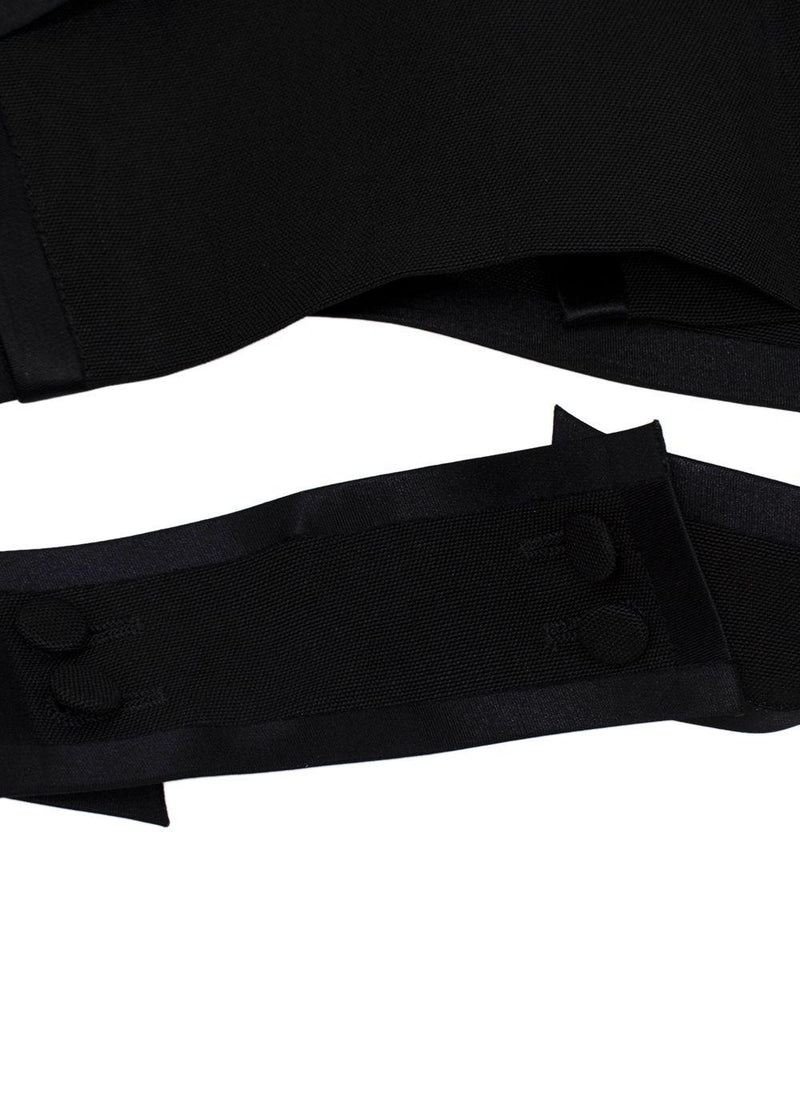 Balenciaga Black Halterneck Waistcoat Silk Top