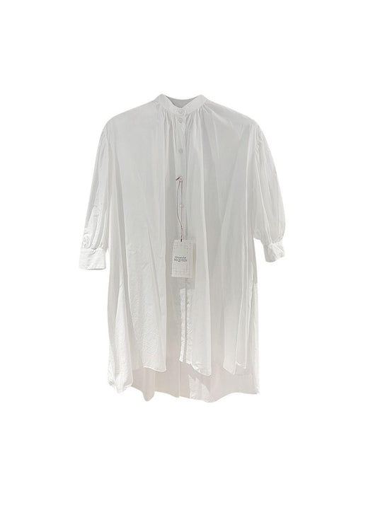 White Cotton Shirt Dress