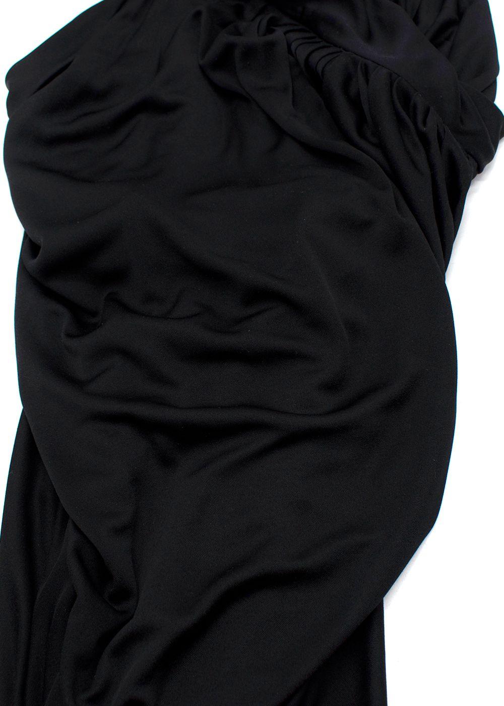 Alexander McQueen Black Silk Blend Harem Pants