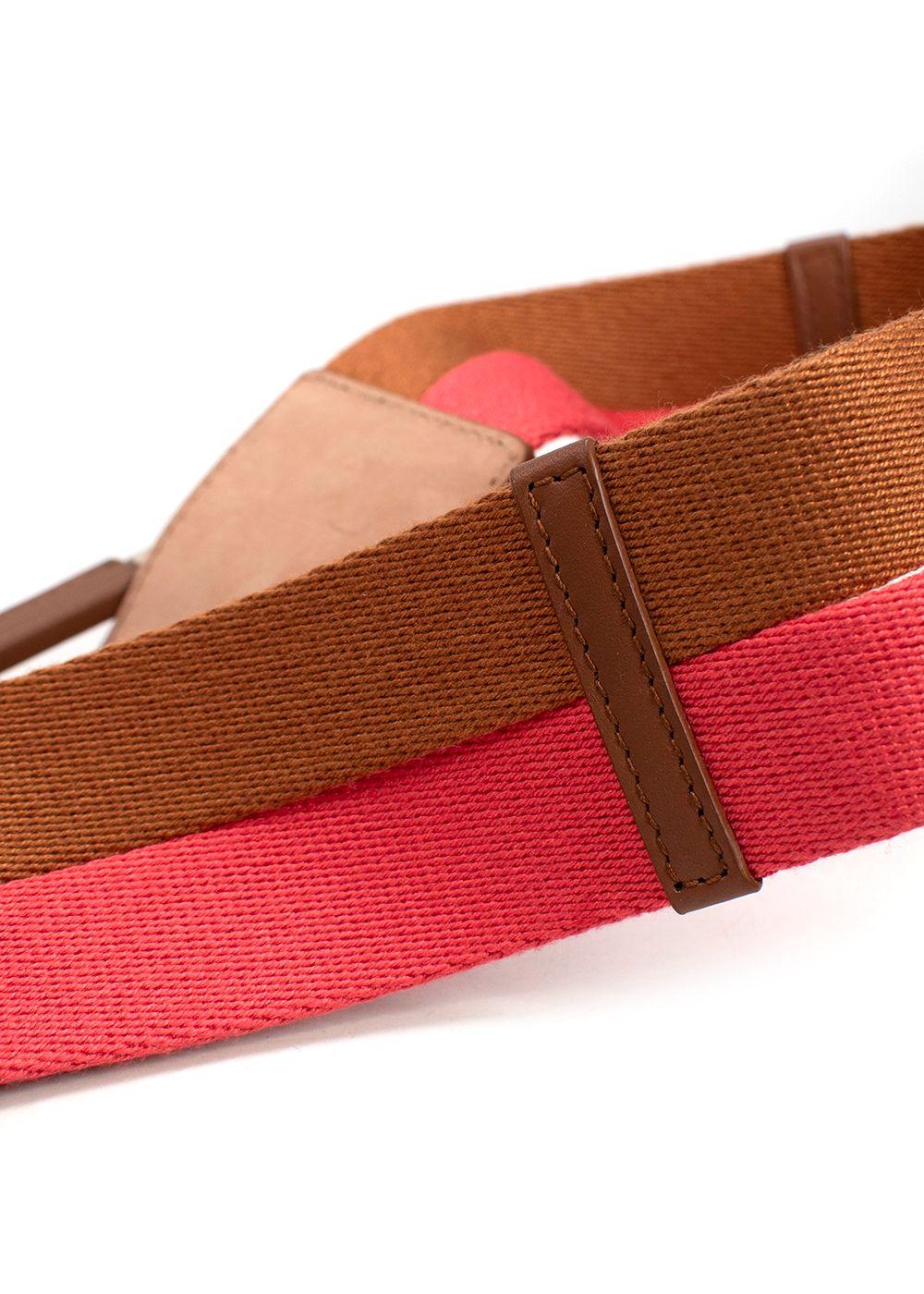 Loro Piana Bicolour Fabric Belt - Size 75