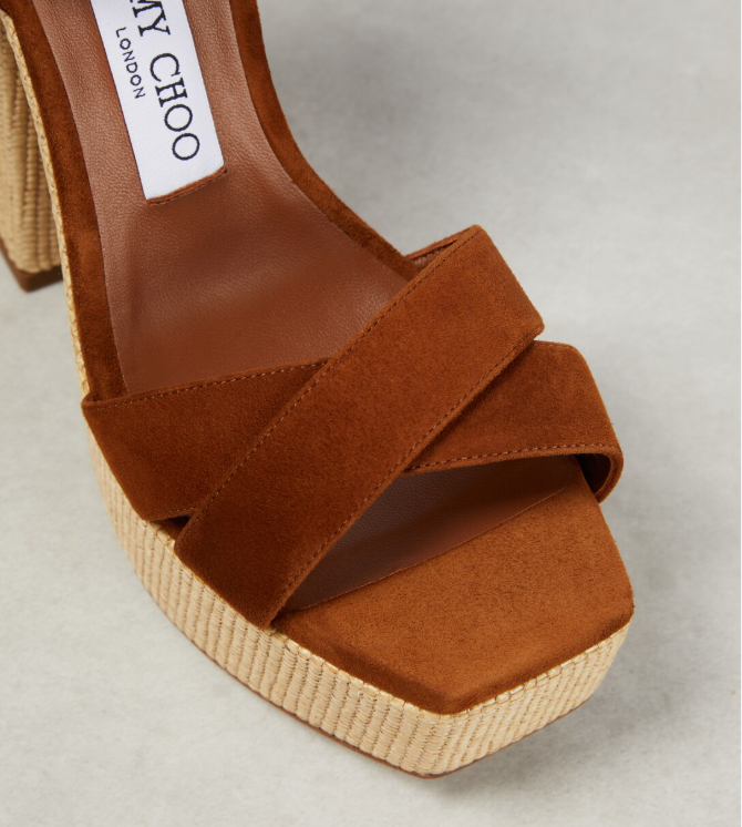 Jimmy Choo Gaia 140 Platform Sandals 37.5