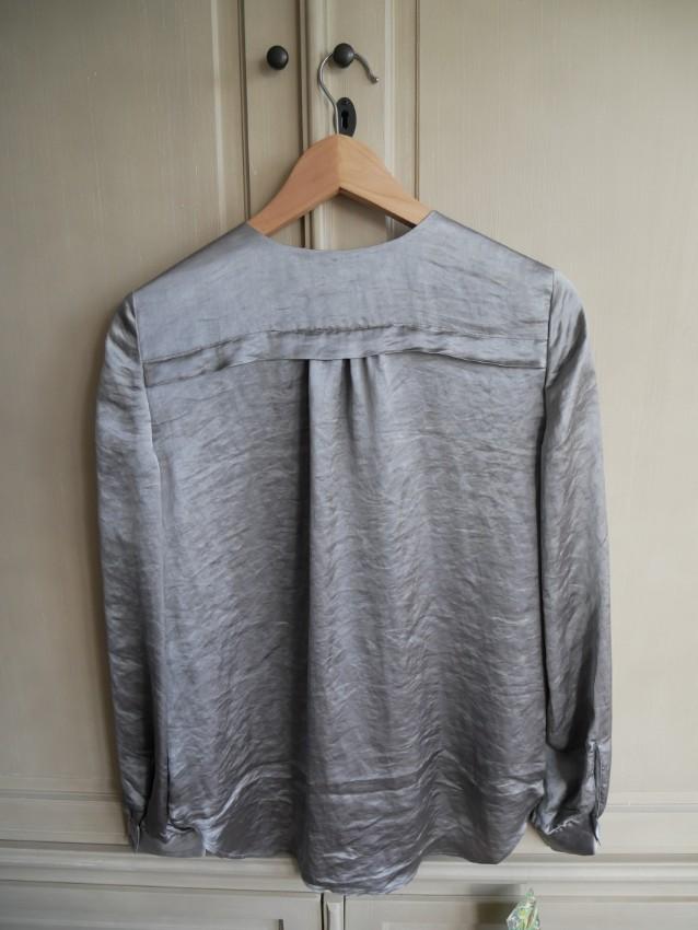 Theory Silver Deno Blouse