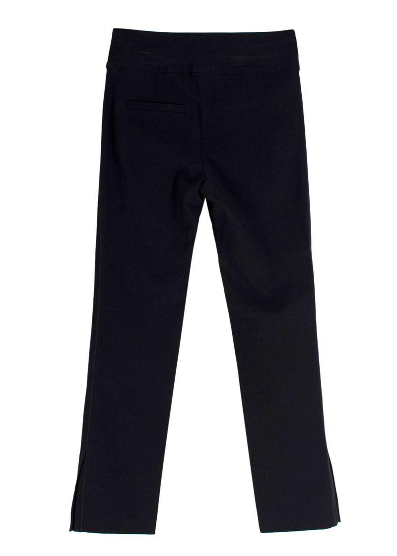 Isabel Marant Black Cotton Blend Slim Trousers
