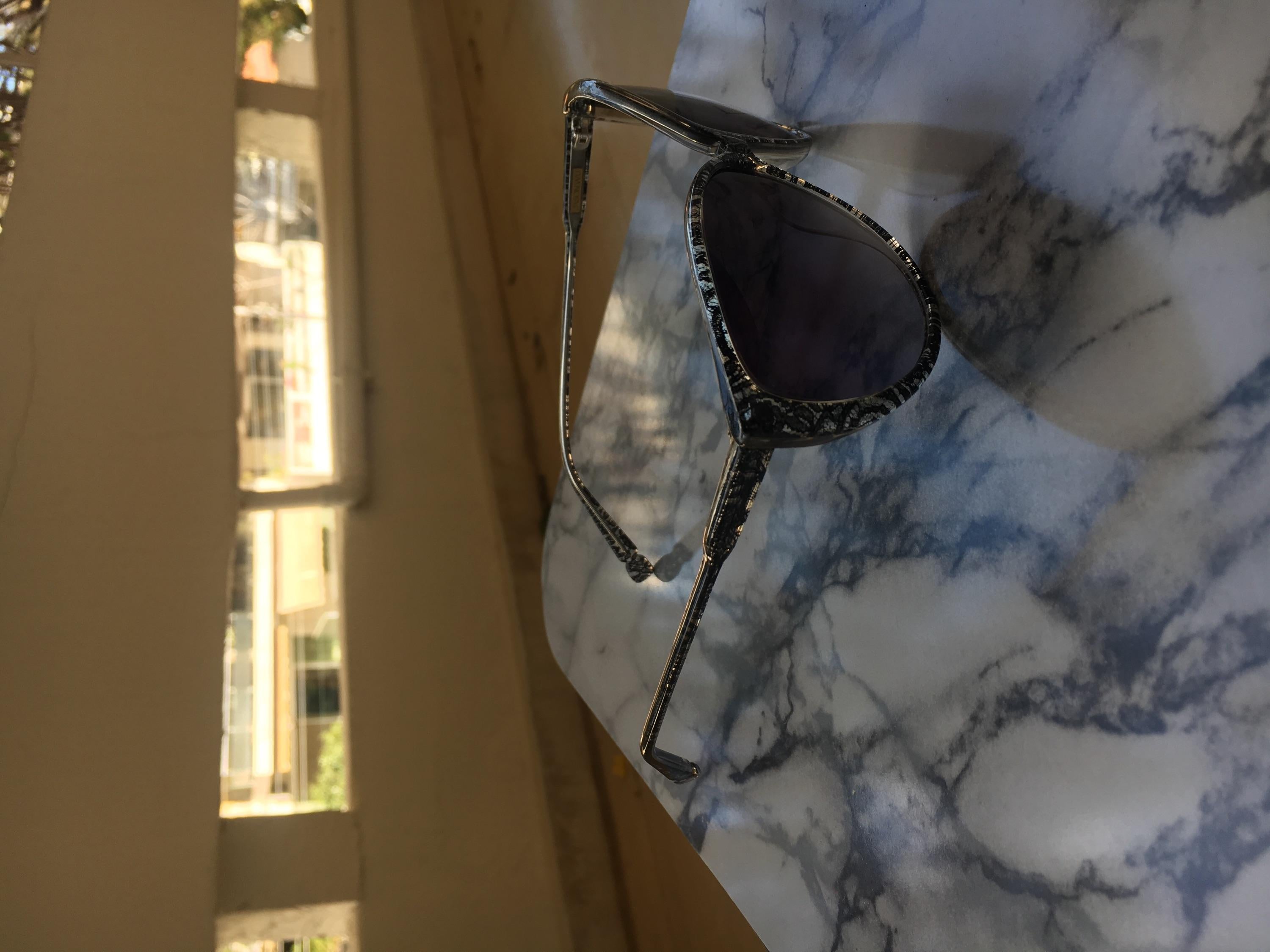 Black Lace Acetate Cat Eye Sunglasse