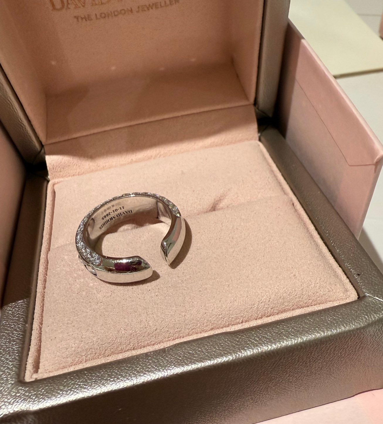 David Morris Pearl Rose Collection Diamond Ring