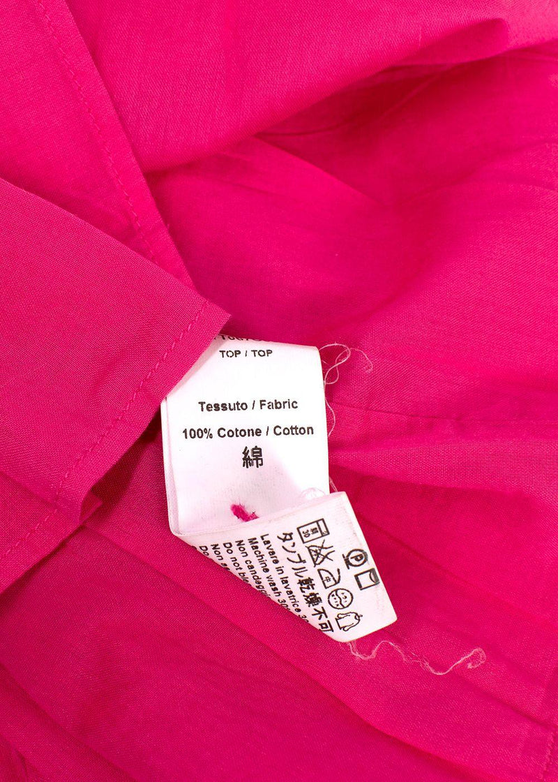 Il Gufo Magenta Pink Ruffled Top 12 months
