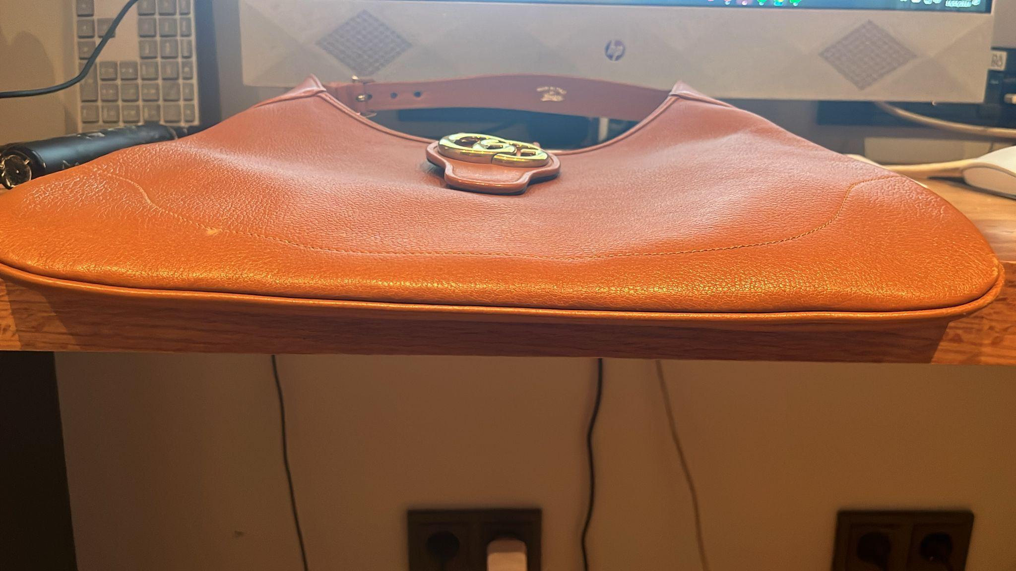 Gucci Camel Aphrodite Shoulder Bag