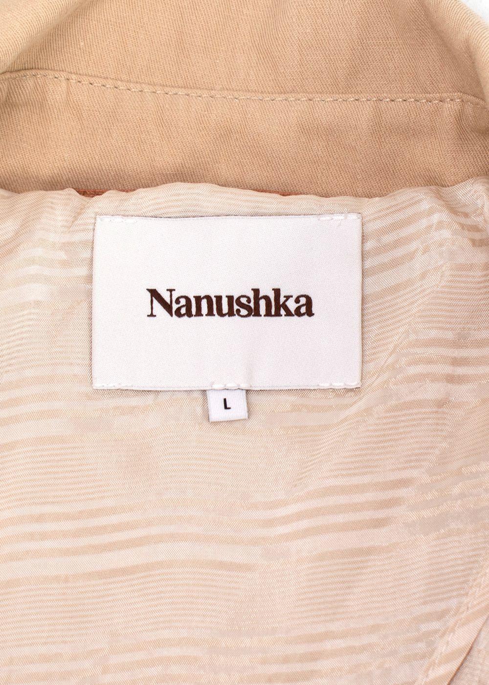Nanushka Sand Alex Trench Coat