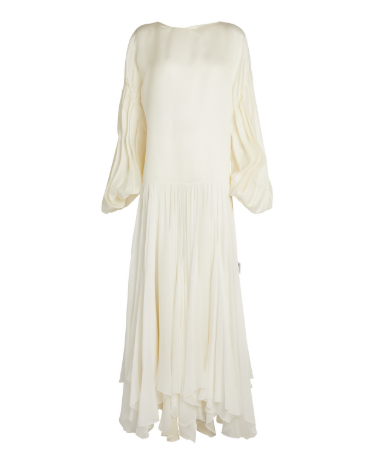 Khaite Valli Layered Silk Dress