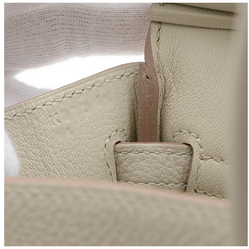 Hermès Cream Birkin 25 in Taurillon Clemence