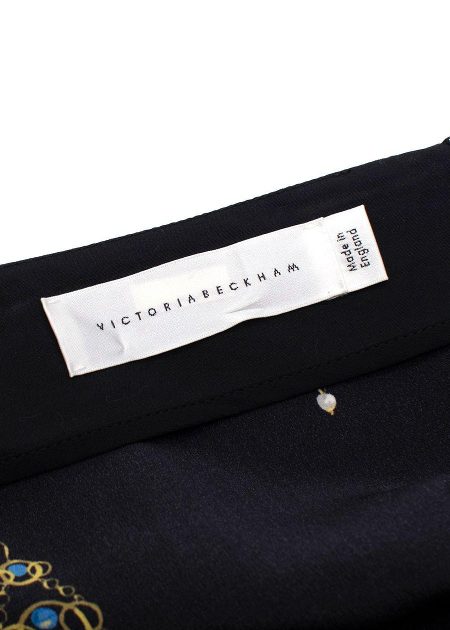 Victoria Beckham Black Embellished Earring Skirt
