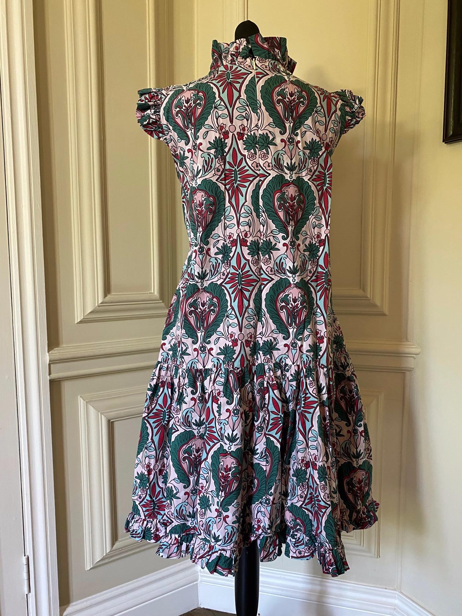 Short & Sassy Cotton Poplin Ruffle Dress