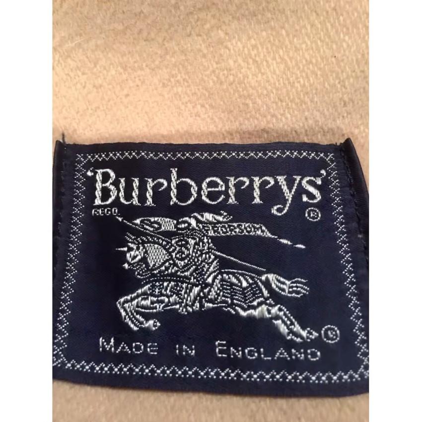 Burberrys Vintage Beige Cashmere Blend Duffle Coat