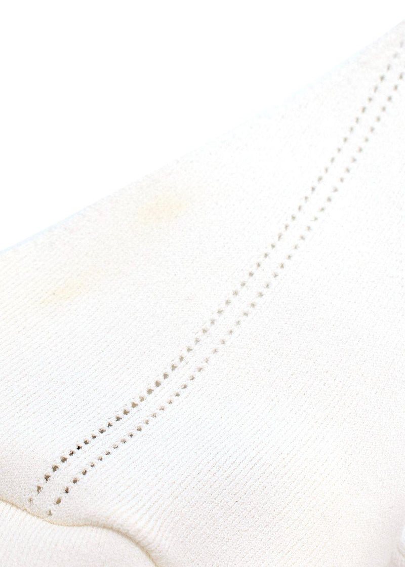 Valentino Fine Knit White Strappy Vest