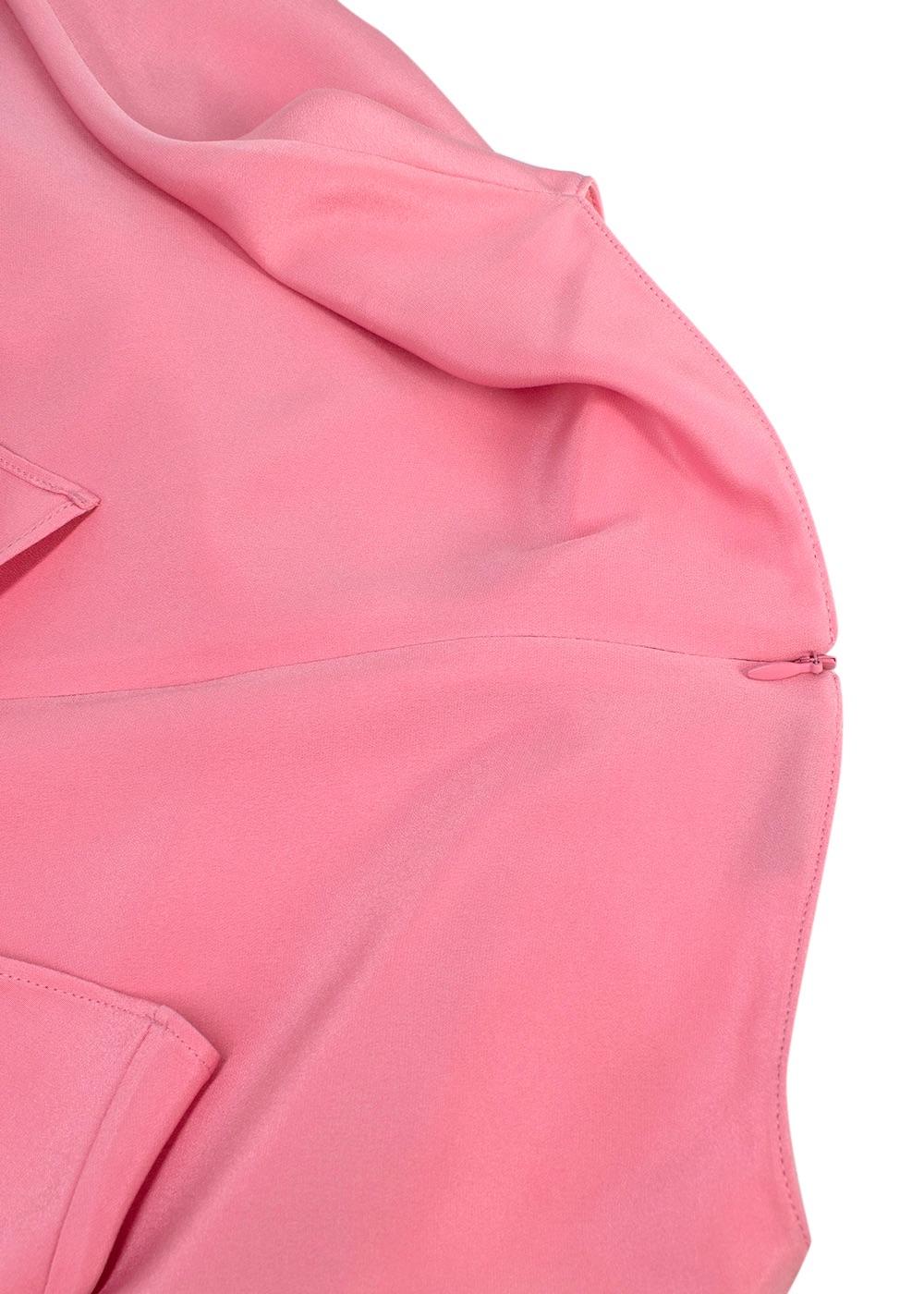 AKRIS Pink Mulberry Silk Top
