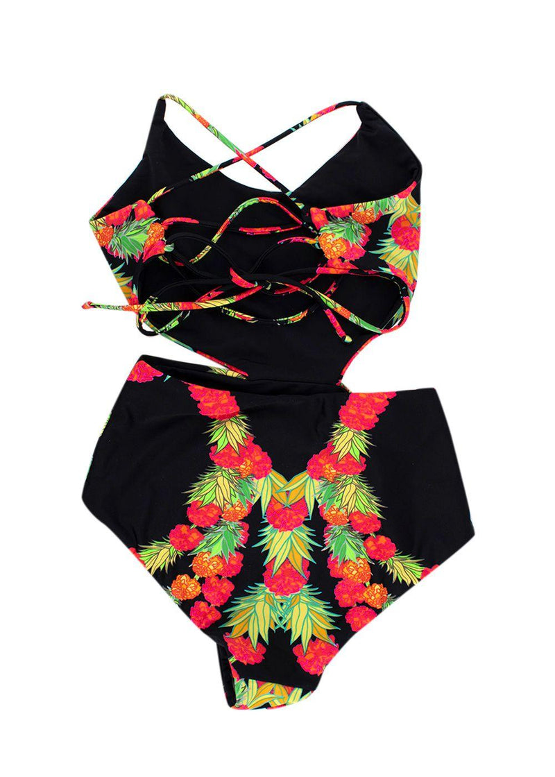 Mara Hoffman Floral Cut-Out Swimsuit