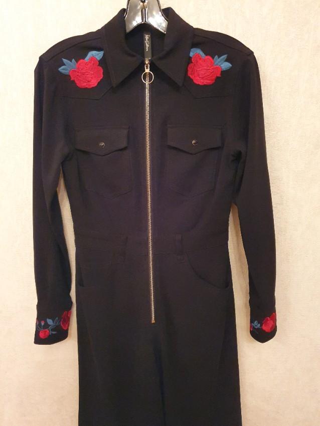 Adam Selman Floral Embroidered Jumpsuit