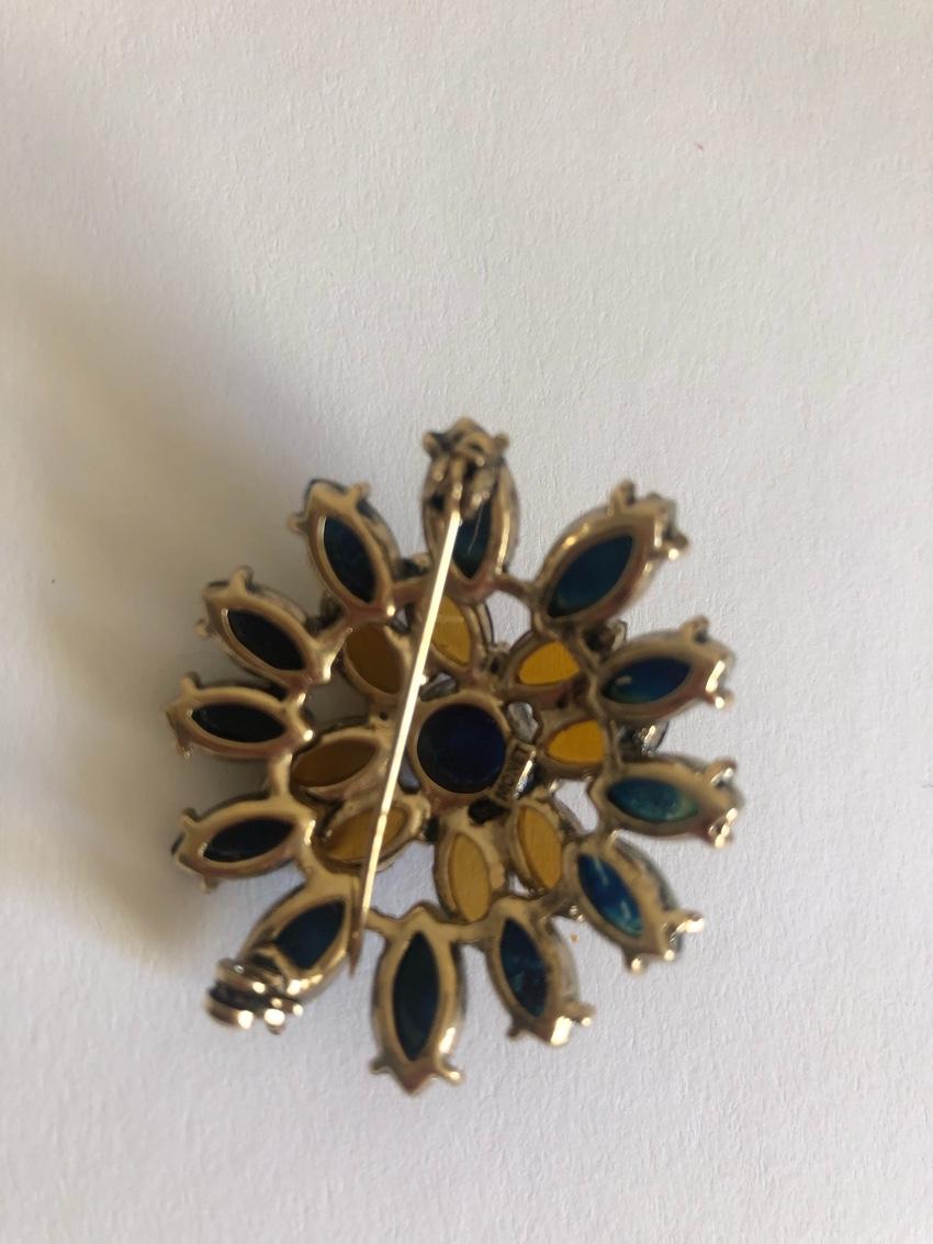Monet Crystal Embellished Brooch