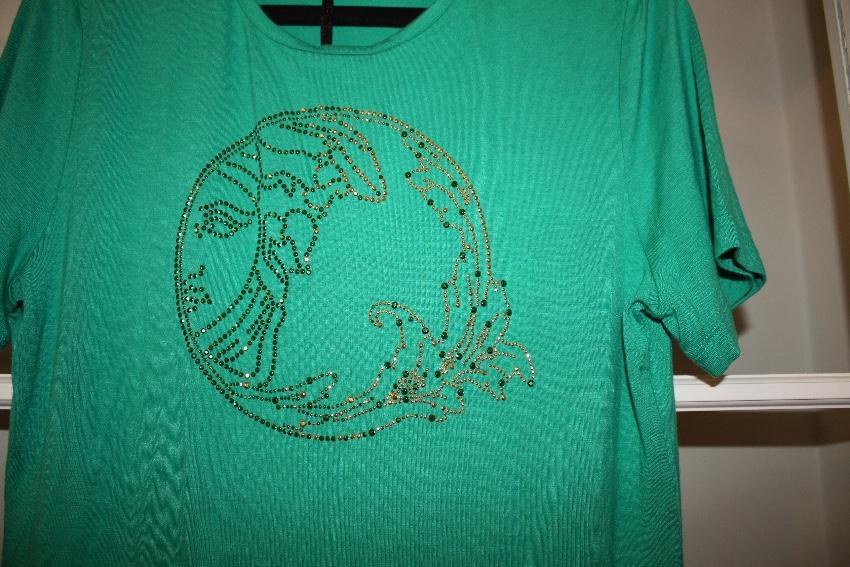 Versace Collection Studded Medusa Top