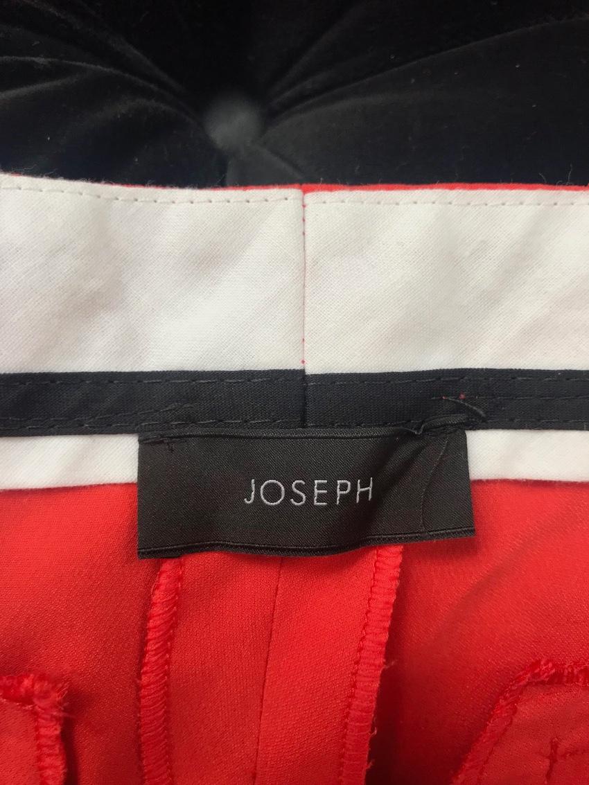 Joseph red silk trousers