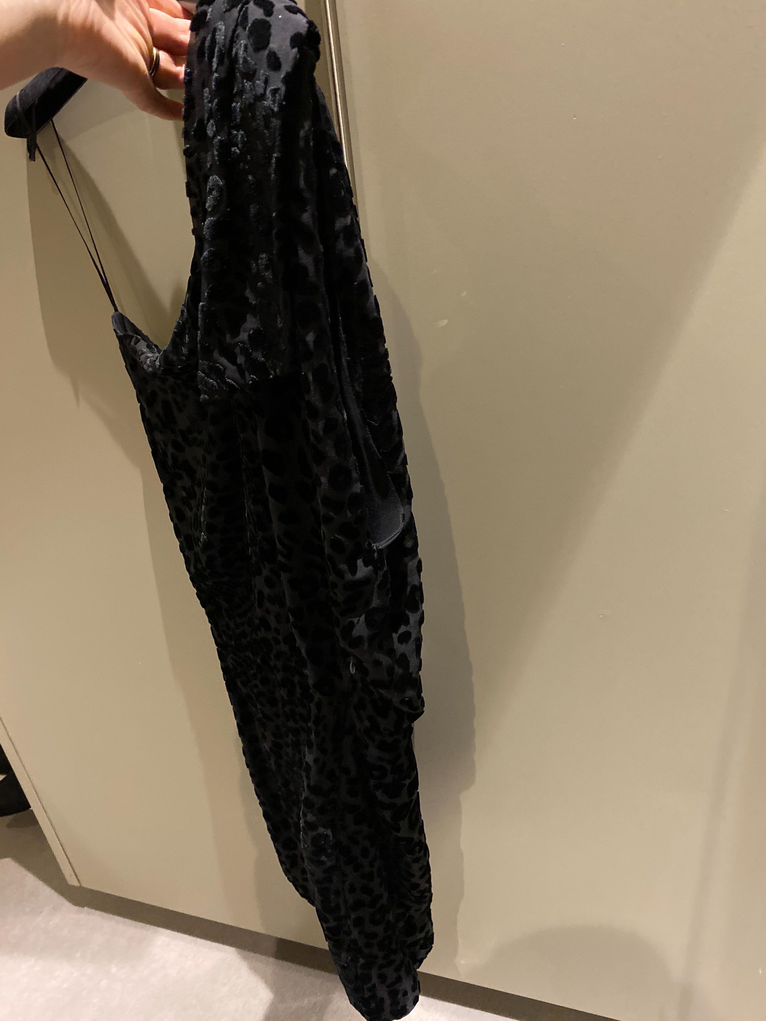 Moon One-shoulder Velvet Devore Mini Dress
